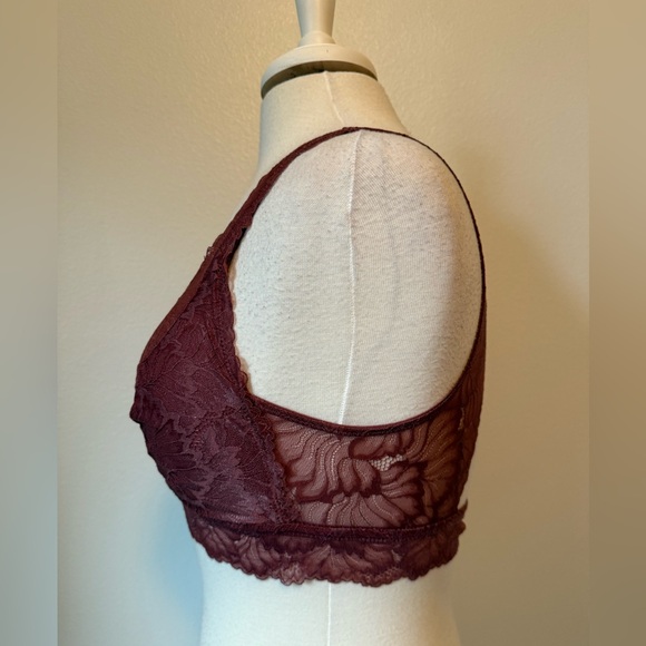 Auden NWOT Sexy Boho Racerback Wireless Removeable Pad Lace Intimate Bralette L - Picture 6 of 13